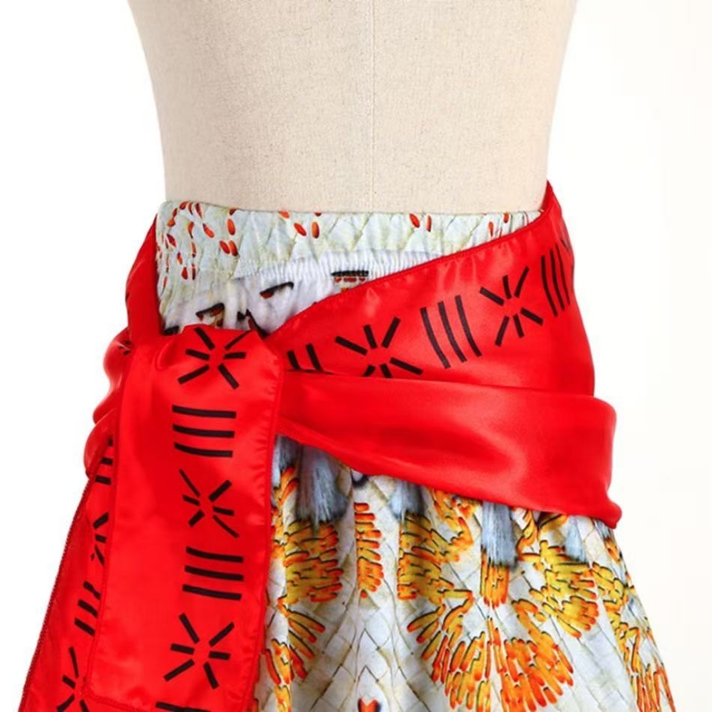 Moana Costume 4T – 5T Girls Halloween Dress with Necklace Disney Princess Dress - Picture 4 of 11
